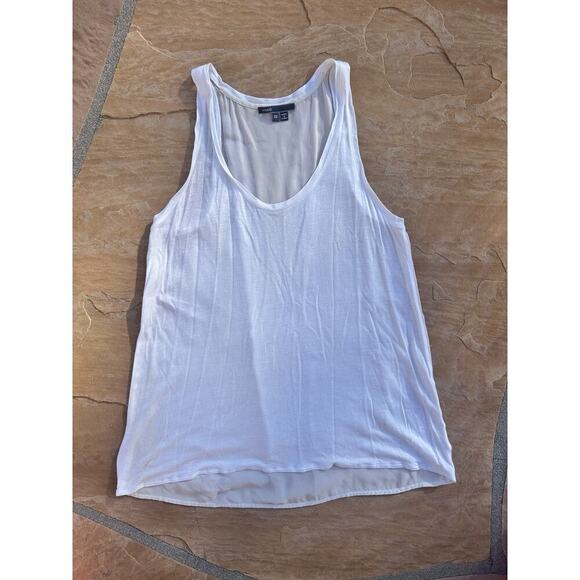 Vince Tops - Vince Tank Top Womens XS Sleeveless Stretch Ivory White